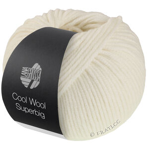 Lana Grossa COOL WOOL Superbig | 34-blanc