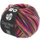 Lana Grossa COOL WOOL Print | 749-rouge vin/rose vif/vert jaune/violet bleu/saumon/moka