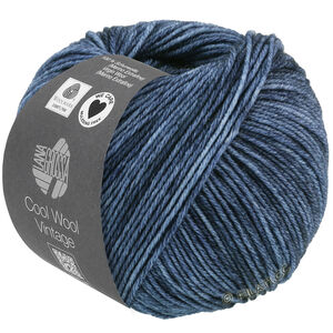 Lana Grossa COOL WOOL Vintage | 7366-bleu foncé