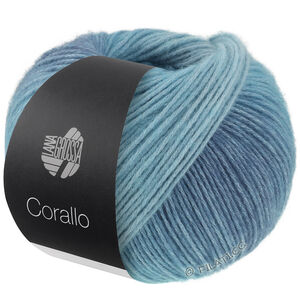 Lana Grossa CORALLO 100g | 07-turquoise clair/turquoise/jean