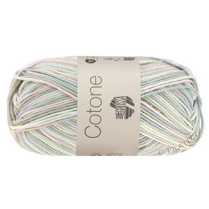 Lana Grossa COTONE  Print/Spray/Mouliné | 315-blanc/rosé/beige/gris argent