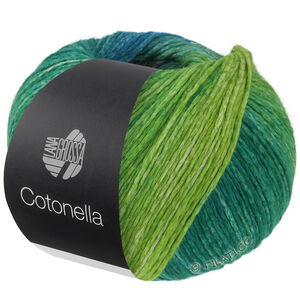 Lana Grossa COTONELLA | 17-pétrole/violet rouge/fuchsia/gris pourpre/vert menthe/mûre/framboise/bleu foncé/bleu moyen/vert jaune/vert herbe