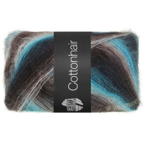 Lana Grossa COTTONHAIR | 112-turquoise/turquoise menthe/pétrole/gris clair/taupe/brun noir