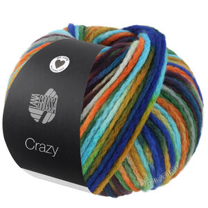 Lana Grossa CRAZY | 10-turquoise/orange/moutarde/royal