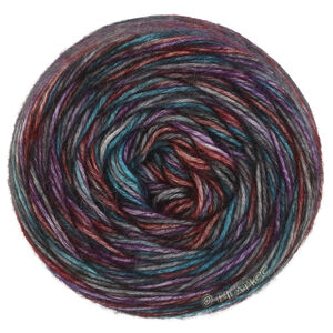 Lana Grossa ECOPUNO Hand-dyed | 51-gris foncé/anthracite/violet/terre cuite/pétrole