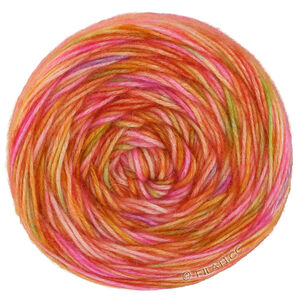 Lana Grossa ECOPUNO Hand-dyed | 56-saumon/orange/jaune/vert/pourpre/rose vif