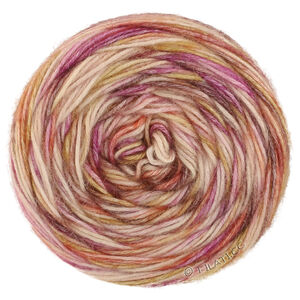 Lana Grossa ECOPUNO Hand-dyed | 68-écru/mauve/Orchidées violettes/terre cuite/vieil or