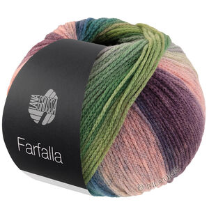 Lana Grossa FARFALLA | 08-rose délicat/rose/gris/beige vert/vert clair/vert moyen/vert foncé/pétrole/bois de rose/violet gris