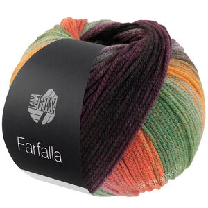 Lana Grossa FARFALLA | 09-orange/menthe/gris/vert/vert foncé/vert noir/rouille/fuchsia/mûre/bleu gris