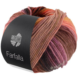 Lana Grossa FARFALLA | 10-saumon/orange/rose/gris/brun gris/anthracite/gris pourpre/fuchsia