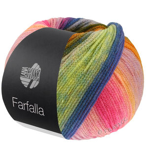 Lana Grossa FARFALLA | 11-orange/beige/pourpre/saumon/rose vif/violet/marine/vert jaune/jaune/turquoise