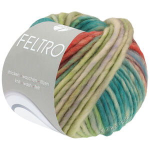 Lana Grossa FELTRO Camino | 844-vert opale/vert clair/pistache/rouille/bois de rose/brun gris