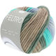 Lana Grossa FELTRO Line | 436-turquoise/gris foncé/taupe/pourpre bleu