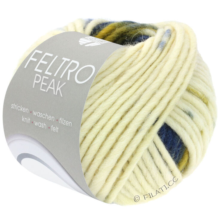 Lana Grossa FELTRO Peak | 1411-écru/bleu gris/marine/olive