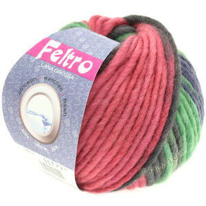 Lana Grossa FELTRO Print | 0363-bordeaux/vert/violet bleu/ardoise