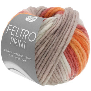 Lana Grossa FELTRO Print | 0394-beige/taupe/rouille/orange