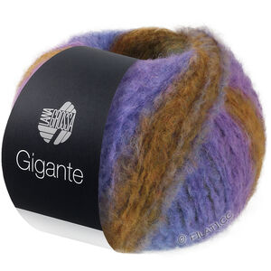 Lana Grossa GIGANTE | 14-violet/bleu comme violettes/vert mousse/kaki/ocre