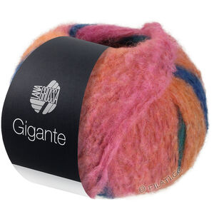 Lana Grossa GIGANTE | 15-mandarine/vert pétrole/rose vif/bleu pétrole/vert sapin/émeraude