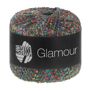 Lana Grossa GLAMOUR | 107-bleu foncé/gris foncé