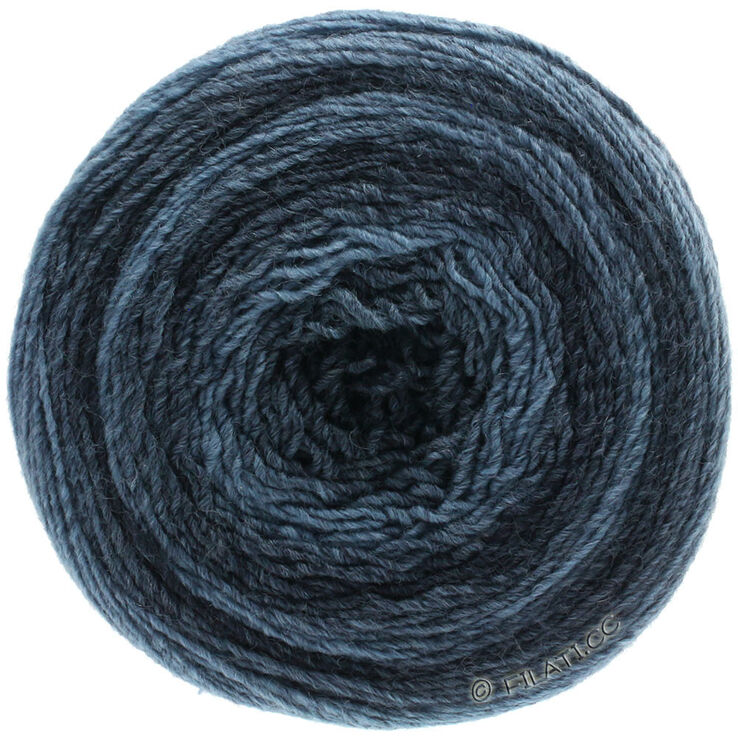 Lana Grossa GOMITOLO 200 Dégradé | 301-jean/bleu foncé