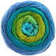 Lana Grossa GOMITOLO ALOHA | 304-turquoise/bleu/émeraude/pomme verte/olve jaune/bleu ciel