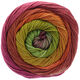 Lana Grossa GOMITOLO ALOHA | 312-gris vert/fuchsia/orange saumon/rouge comme l'argile brûlée/vert olive