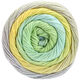 Lana Grossa GOMITOLO ALOHA | 315-vanille/vert blanc/vert clair/gris clair/bleu glace