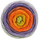 Lana Grossa GOMITOLO ALOHA | 316-jaune vitellus/curry/orange/violet/gris pourpre/cannelle/vert jaune