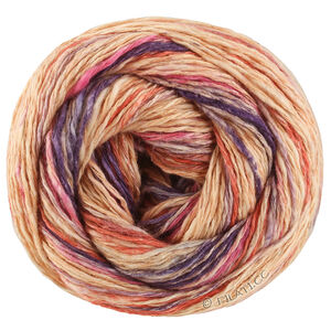 Lana Grossa GOMITOLO CALIFORNIA | 3045-pêche/rouille/prune/rose vif/lilas/bleu fumé
