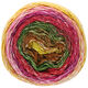 Lana Grossa GOMITOLO COLLINA | 1016-olive foncé/rouge vin/fuchsia/orange clair/jaune/nougat