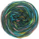 Lana Grossa GOMITOLO DENIM GRAFFITI | 356-vert foncé/vert clair/rose/turquoise/bleu nuit