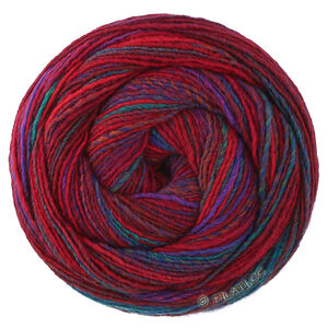 Lana Grossa GOMITOLO DISEGNO | 527-rouge/rouge vin/violet/pétrole/rouge brun