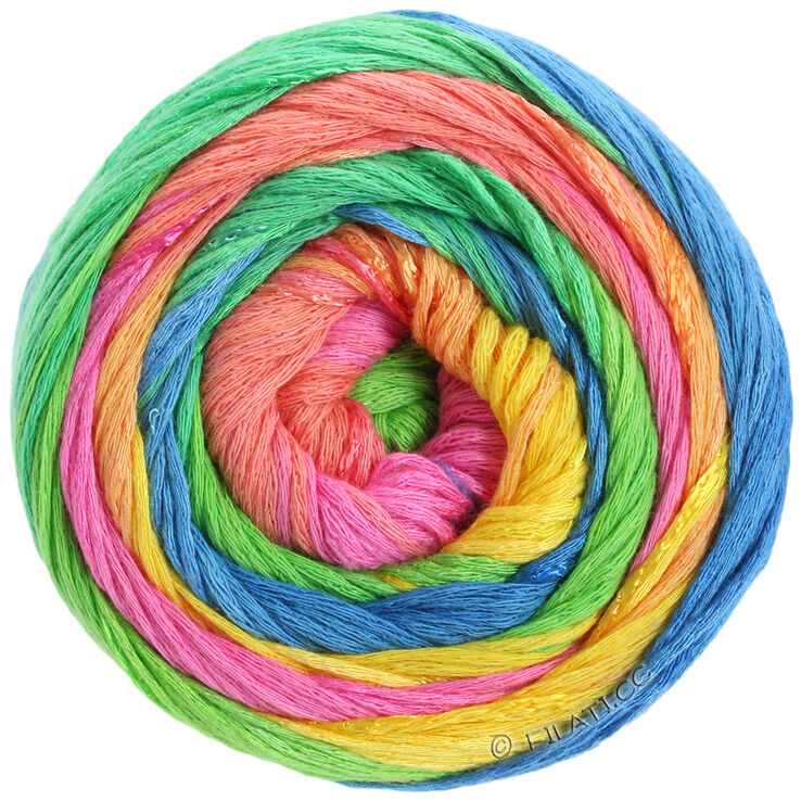Lana Grossa GOMITOLO DOPPIO | 201-jaune/vert/saumon/rose/rose vif/jade/bleu/turquoise