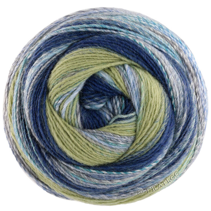 Lana Grossa GOMITOLO FUSIONE | 2021-menthe/gris clair/bleu clair/bleu gris/bleu foncé/anthracite/beau vert Tilleul/gris