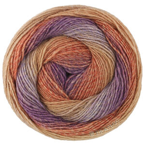 Lana Grossa GOMITOLO GALA | 4039-brun rouge/rouille/nougat/gris pourpre/violet