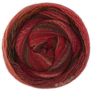 Lana Grossa GOMITOLO GALA | 4044-brun foncé/rouge vin/rouge clair/bourgogne/brun chocolat