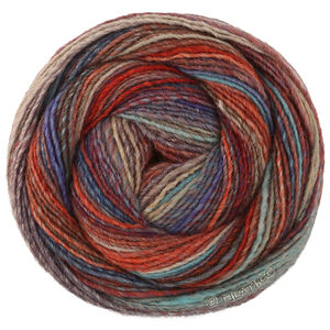Lana Grossa GOMITOLO INTENSO | 240-turquoise/bleu/rouge foncé/rouge gris/rouge/orange/gris vert/beige/brun gris