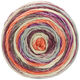 Lana Grossa GOMITOLO MEILENWEIT | 4014-fuchsia/mandarine/rose vif/brun foncé/bois de rose/gris clair