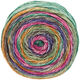 Lana Grossa GOMITOLO MEILENWEIT | 4017-vert turquoise/rose vif/violet/brun/vert jaune/orange