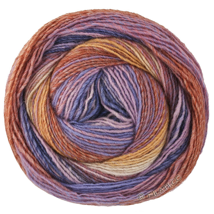 Lana Grossa GOMITOLO MODO | 621-mauve/lilas/bleu/bleu foncé/bois de rose/beige/ocre/nougat/brun/gris bleu/gris clair/gris foncé