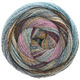 Lana Grossa GOMITOLO MOLTO | 610-orange/gris clair/gris foncé/violet bleu/rose vif/jean