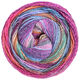 Lana Grossa GOMITOLO MOLTO | 612-bleu foncé/bleu ciel/aubergine/chameau/écru/violet rouge/carnation
