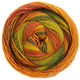 Lana Grossa GOMITOLO MOLTO | 616-beau vert Tilleul/vert clair/vert foncé/brun rouge/orange brun