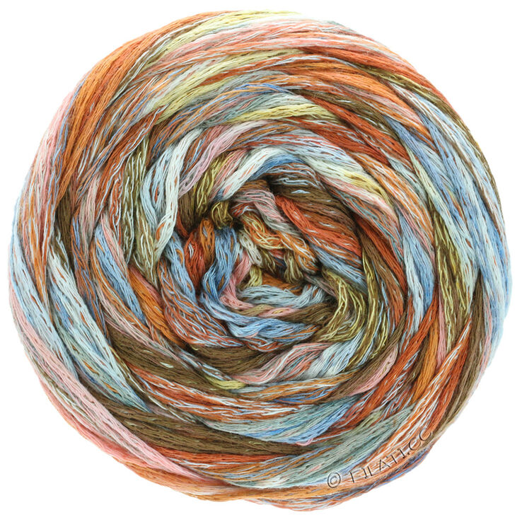Lana Grossa GOMITOLO PAZZO | 811-brun/bleu/gris multicolore