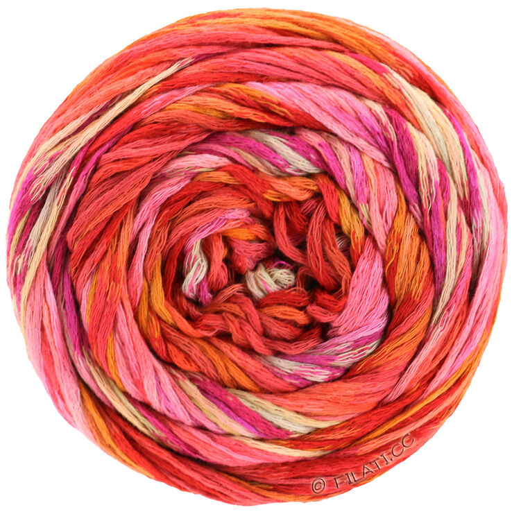 Lana Grossa GOMITOLO SELEZIONE 3 | 3001-rouge/rose vif/rose/ocre/cognac/gris clair