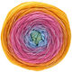 Lana Grossa GOMITOLO SOLE | 918-jaune/orange/lilas/rose vif/turquoise clair/vert clair