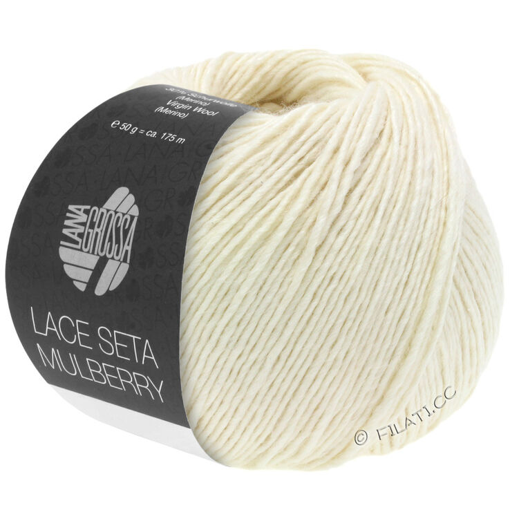 Lana Grossa LACE SETA MULBERRY | 01-blanc