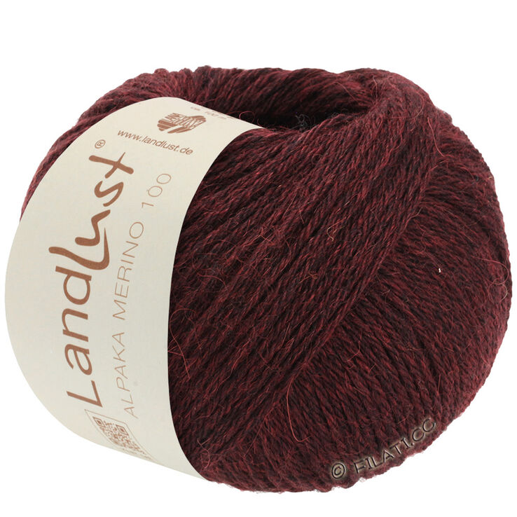 Lana Grossa LANDLUST Alpaka Merino 100 | 315-bourgogne
