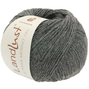 Lana Grossa LANDLUST Alpaka Merino 160 | 408-gris foncé