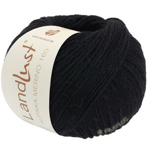 Lana Grossa LANDLUST Alpaka Merino 160 | 410-noir
